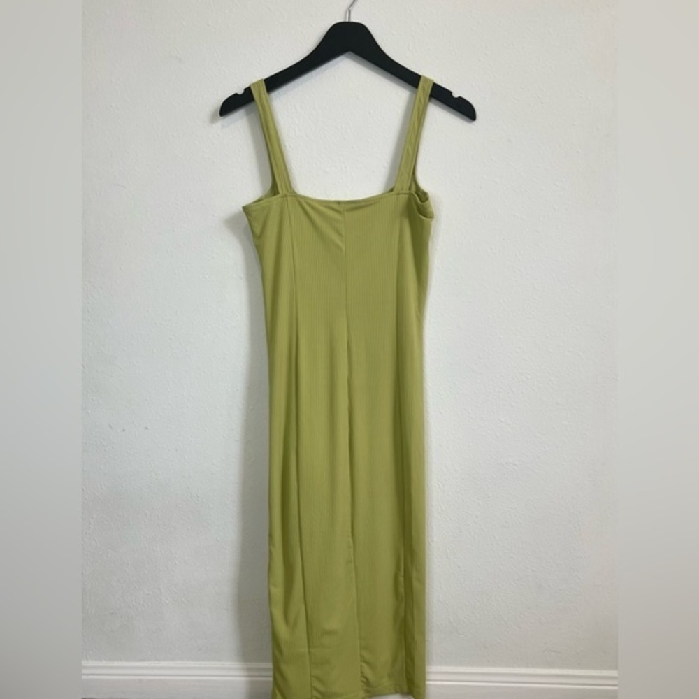 Bustier Bodycon Dress Ribbed Midi - Picture 6 of 11